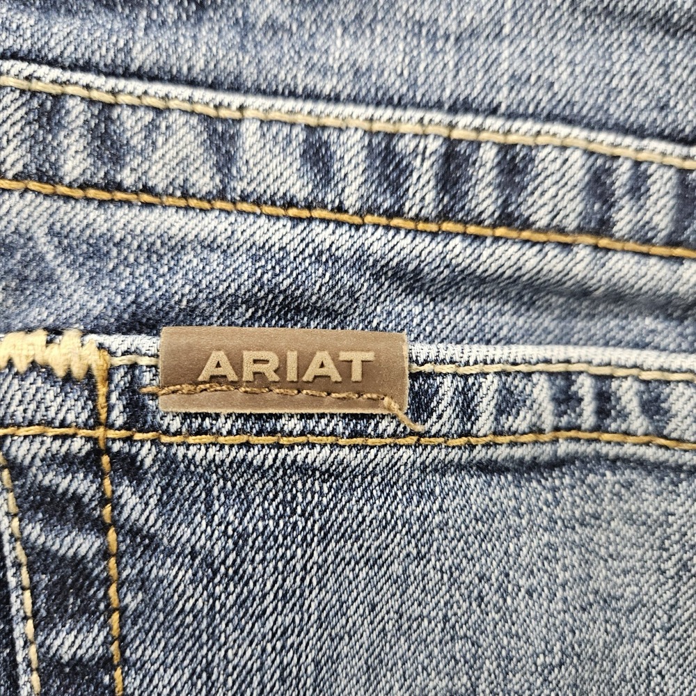 Ariat M7 Slim Fit Straight Leg Jeans Men's 30x31 Medium Wash Western Denim - Picture 9 of 10